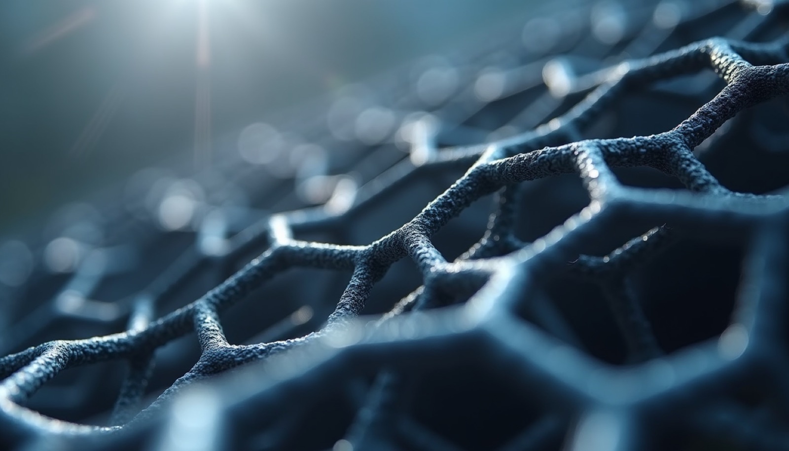 Graphene lattice structure visualisation